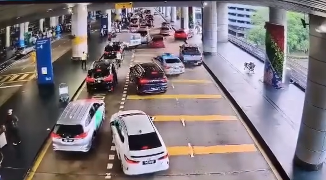 有31犯罪记录男子拒查 与警在KLIA追逐撞5车