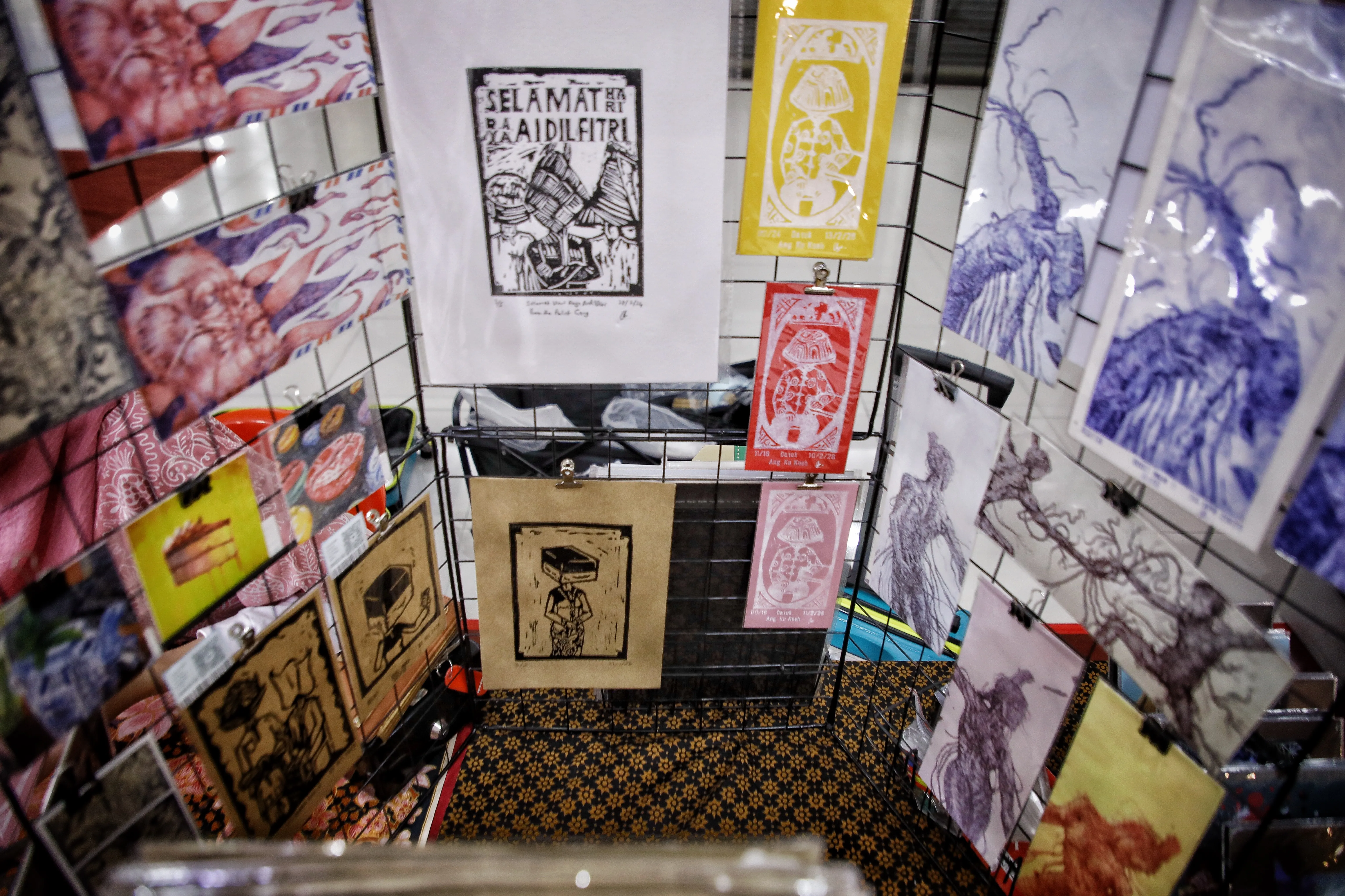 Seni halus sampul raya artistik buatan tangan