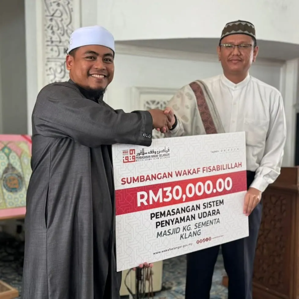 PWS salur RM30,000 bantu Masjid Kampung Sementa pasang sistem penyaman udara