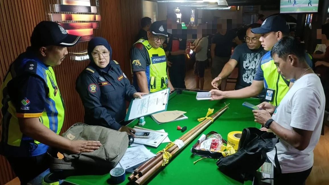 桌球中心美容院无牌营业 梳邦市厅上门查封！