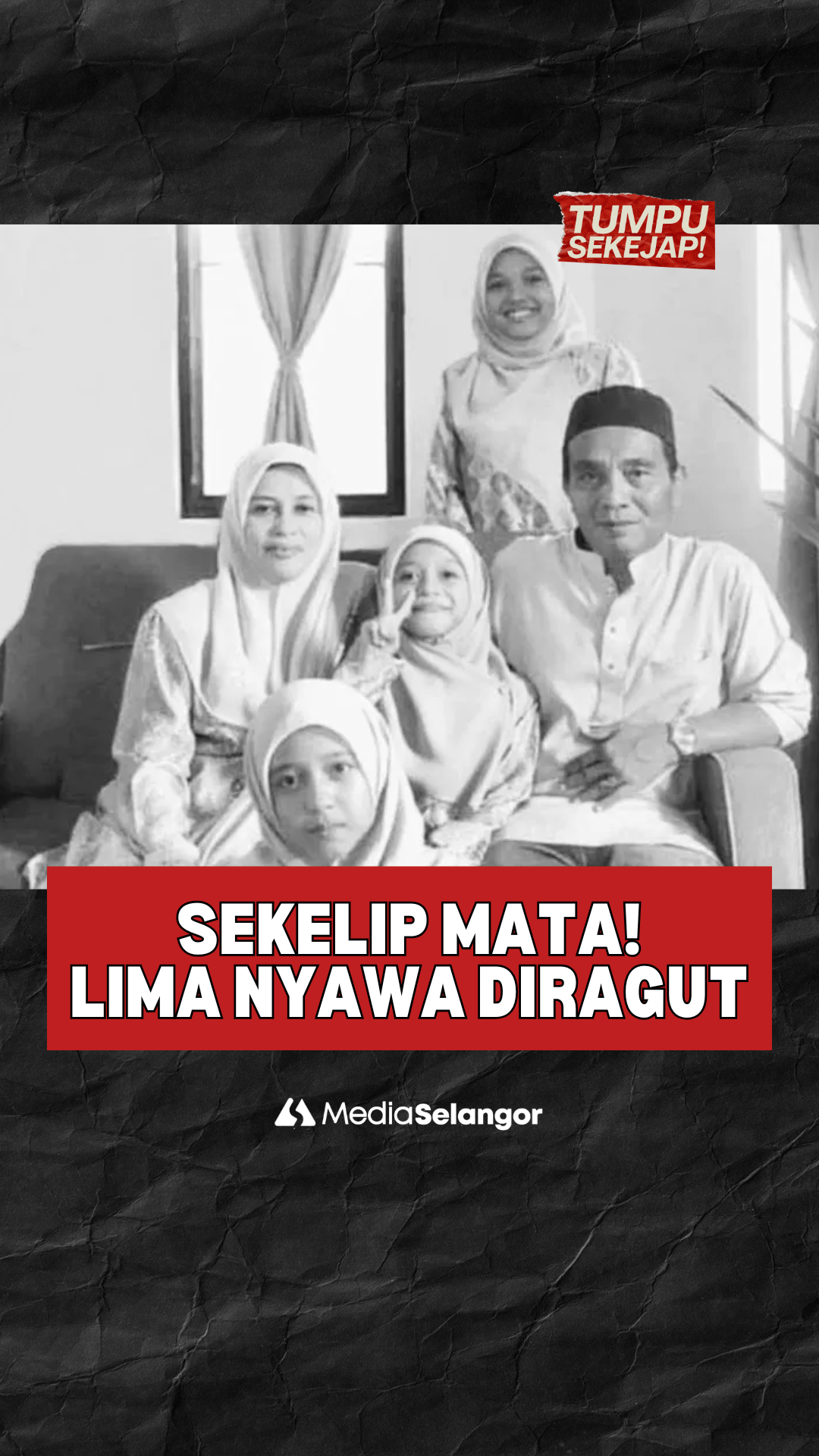 Sekelip mata! lima nyawa diragut