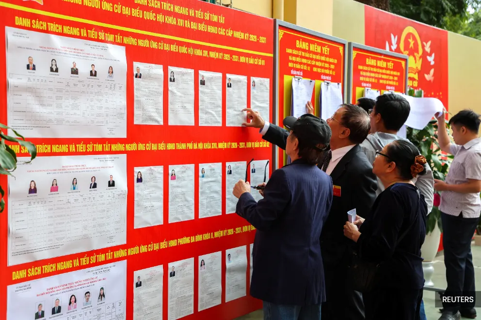 Vietnam votes as Communist Party fields nearly 93 pct of Parliamentary candidates