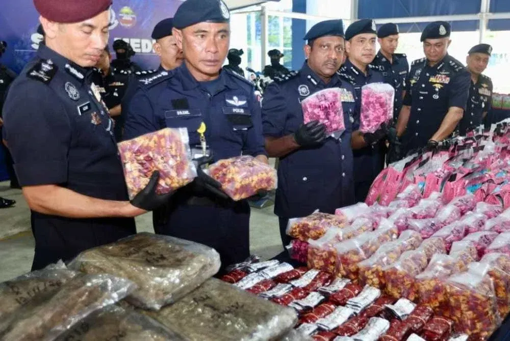 Polis rampas dadah bernilai RM31.57 juta, ‘dadah zombi’ dikesan dalam vape