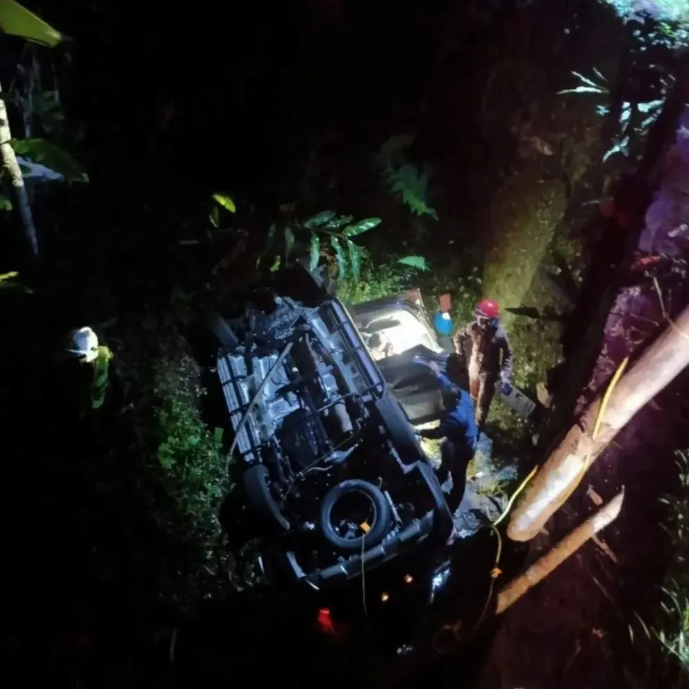 漏夜赶回金马仑奔丧 SUV失控坠谷1死5伤