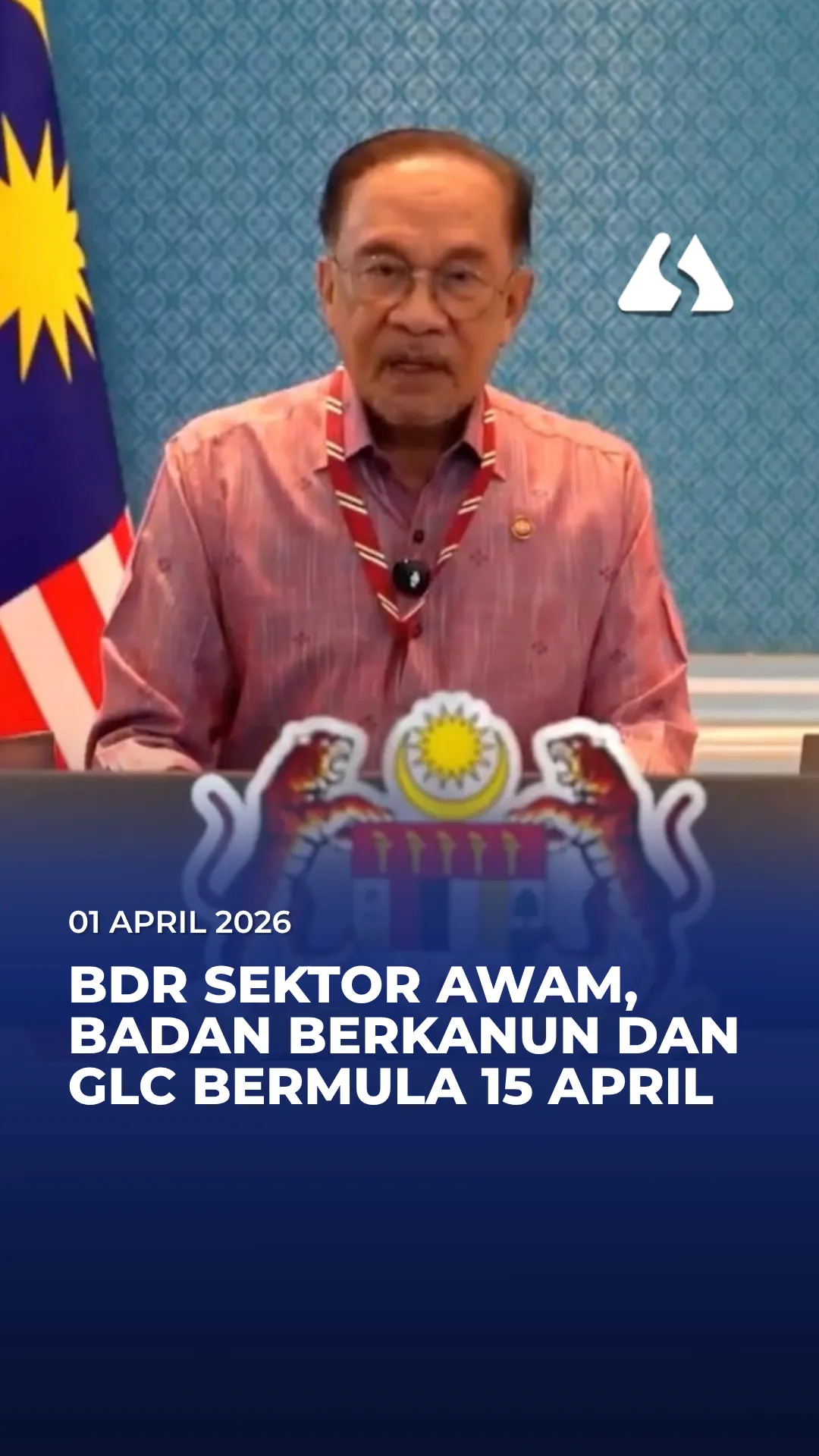 Pelaksanaan dasar bekerja dari rumah (BDR) bagi sektor awam, badan berkanun dan syarikat berkaitan kerajaan (GLC) bermula 15 April