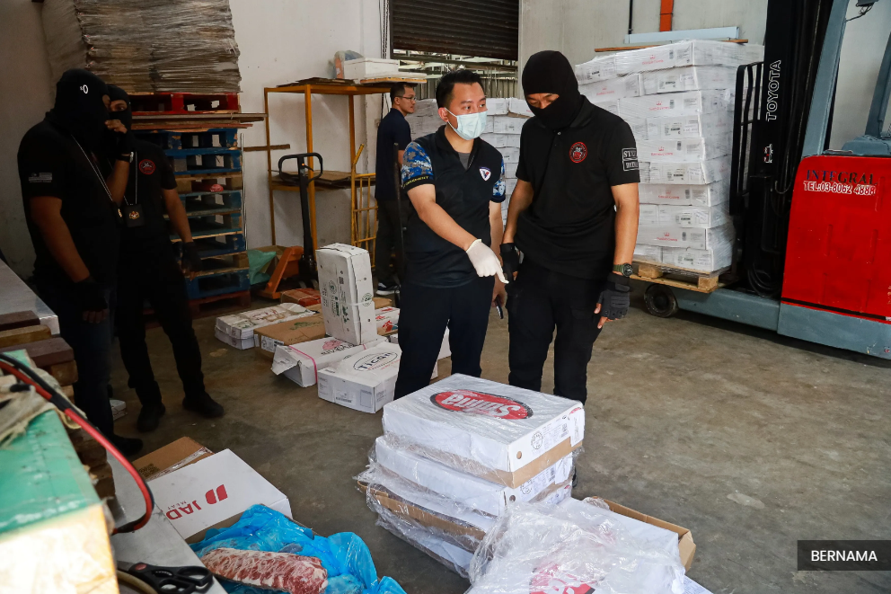 Ops Taring Chiller: Frozen meat smuggling syndicate crippled in Kepong