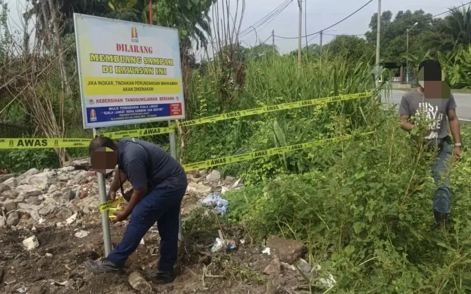 MPKL laksana operasi bersih tapak sampah haram, pasang tanda larangan