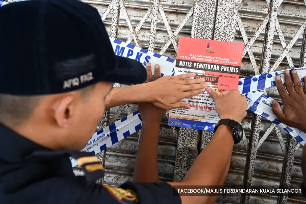 Crackdown on Kuala Selangor foreign premises sees 15 nabbed