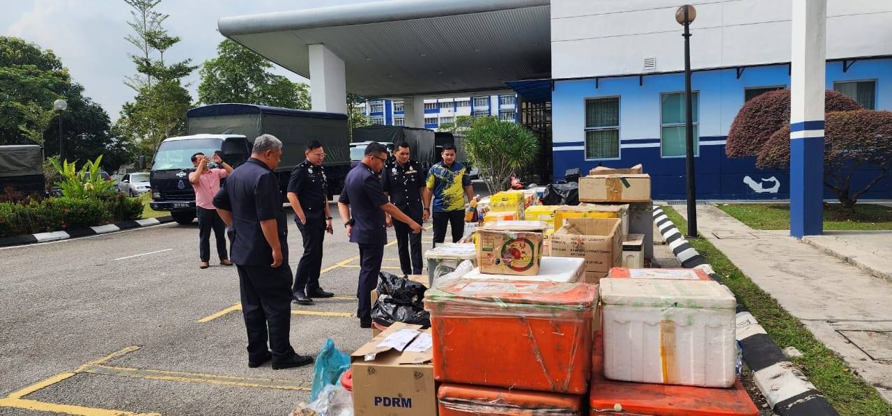 1万令吉毒品一次清空！  雪州警方销毁哥冬叶与哥冬水