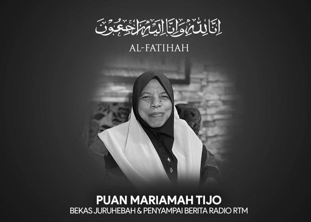 Bekas penyampai radio RTM Mariamah Tijo meninggal dunia 