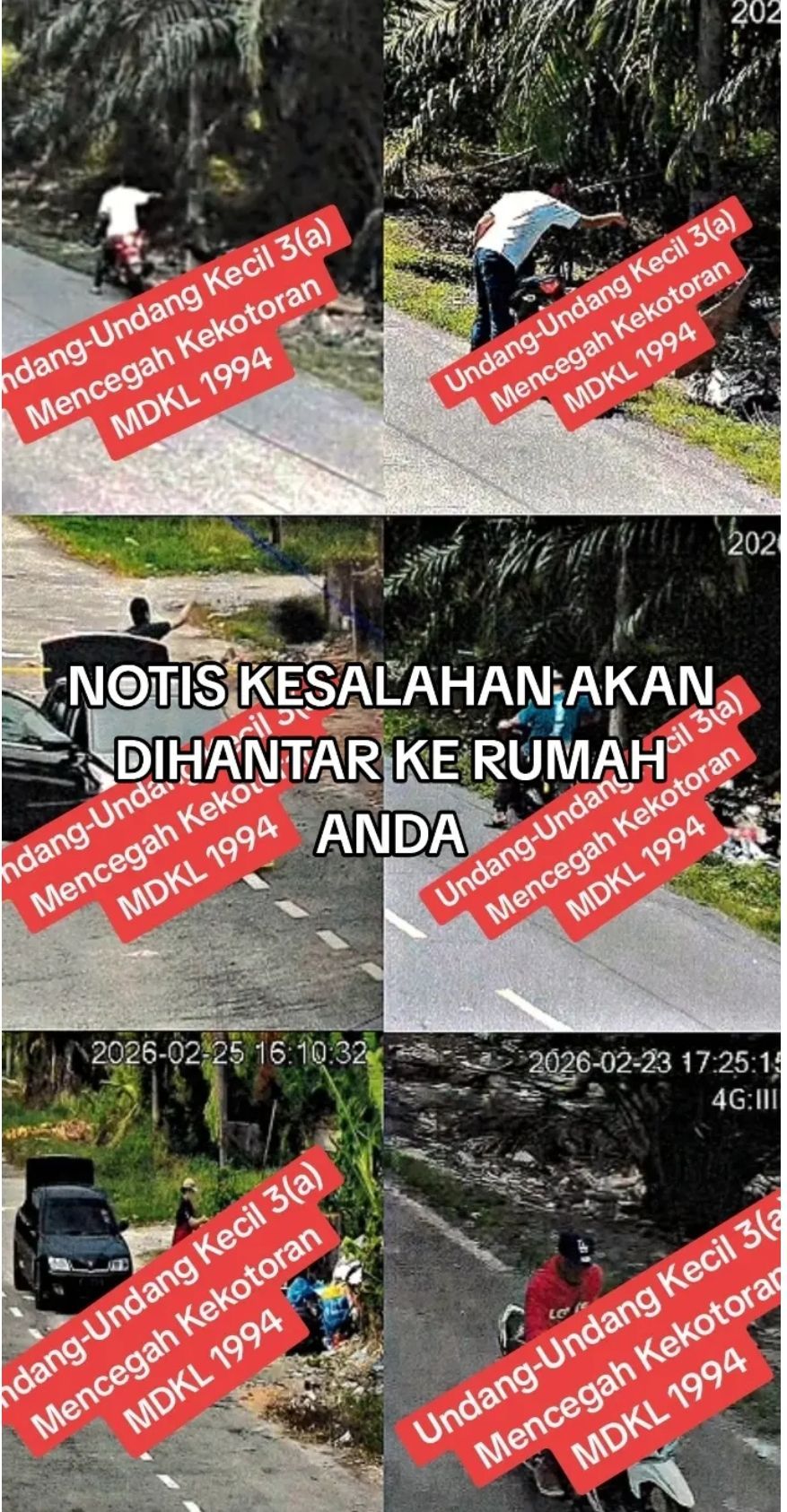 随意在道路保留地丢垃圾 瓜冷市会向6人发违规通知