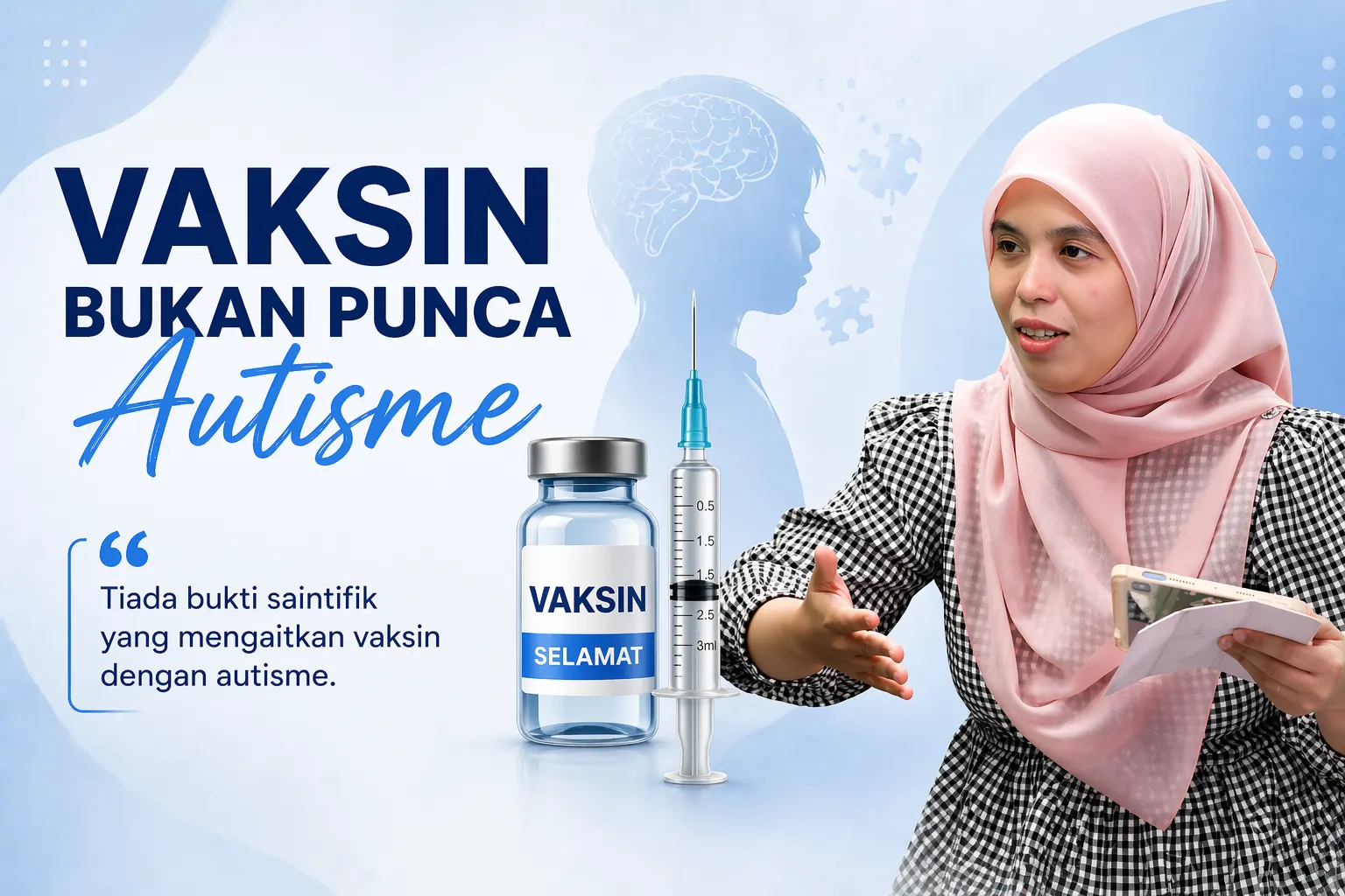 Vaksin bukan punca autisme, ini penjelasan pakar