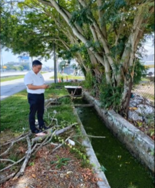 沟渠没清理干净·水平线失衡 梁德志吁纠正遏制水灾