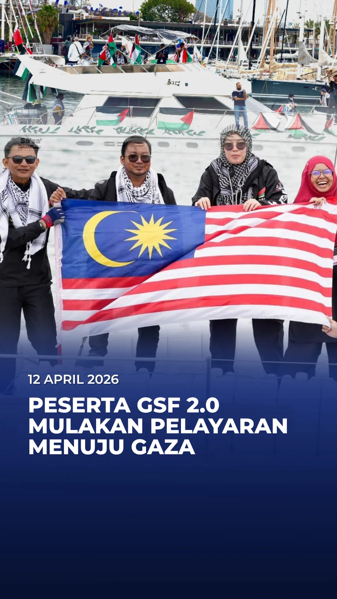 Peserta GSF 2.0 mulakan pelayaran menuju Gaza