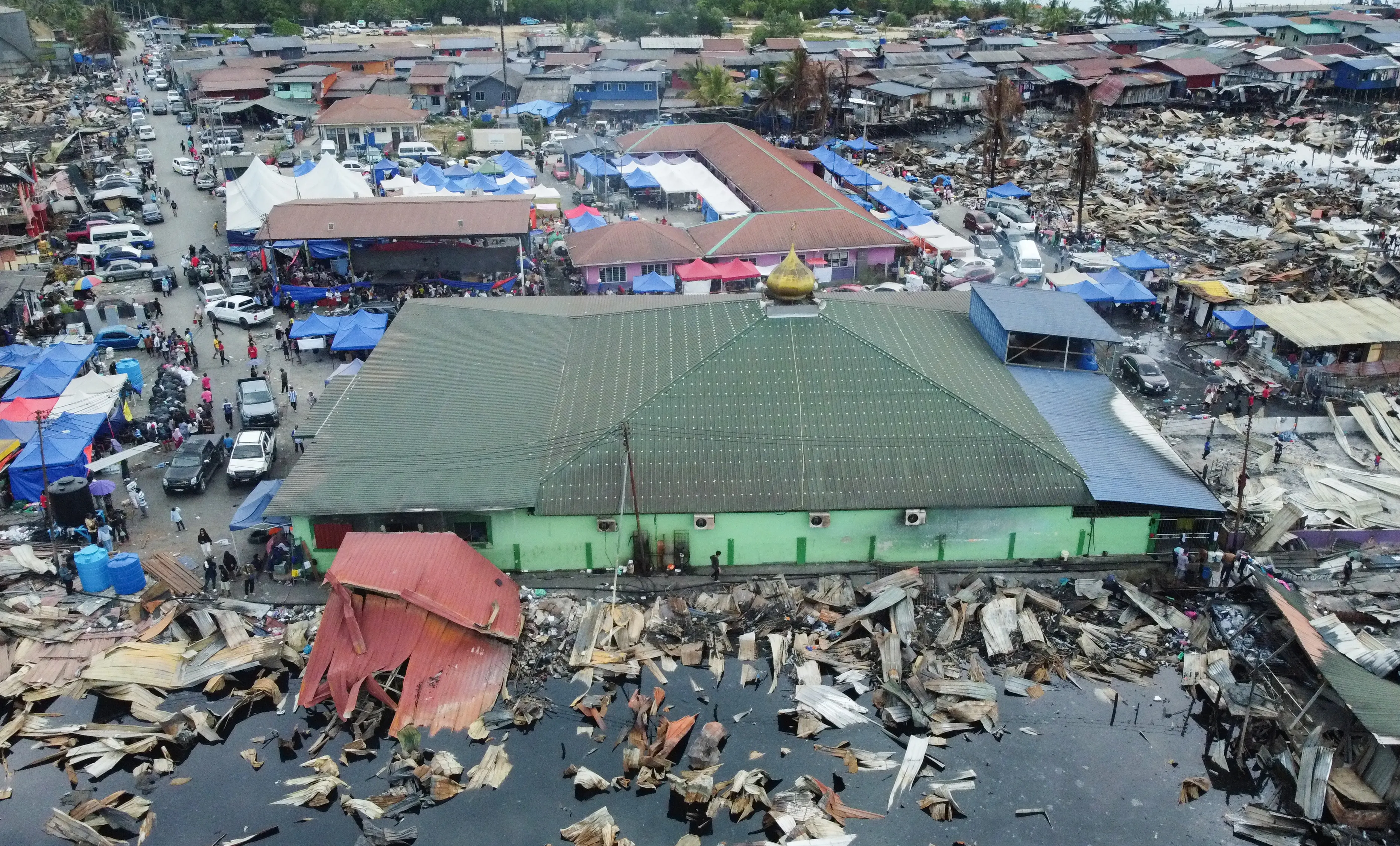 Tragedi Kampung Bahagia: Dikelilingi api, Masjid Darus Salam kekal utuh