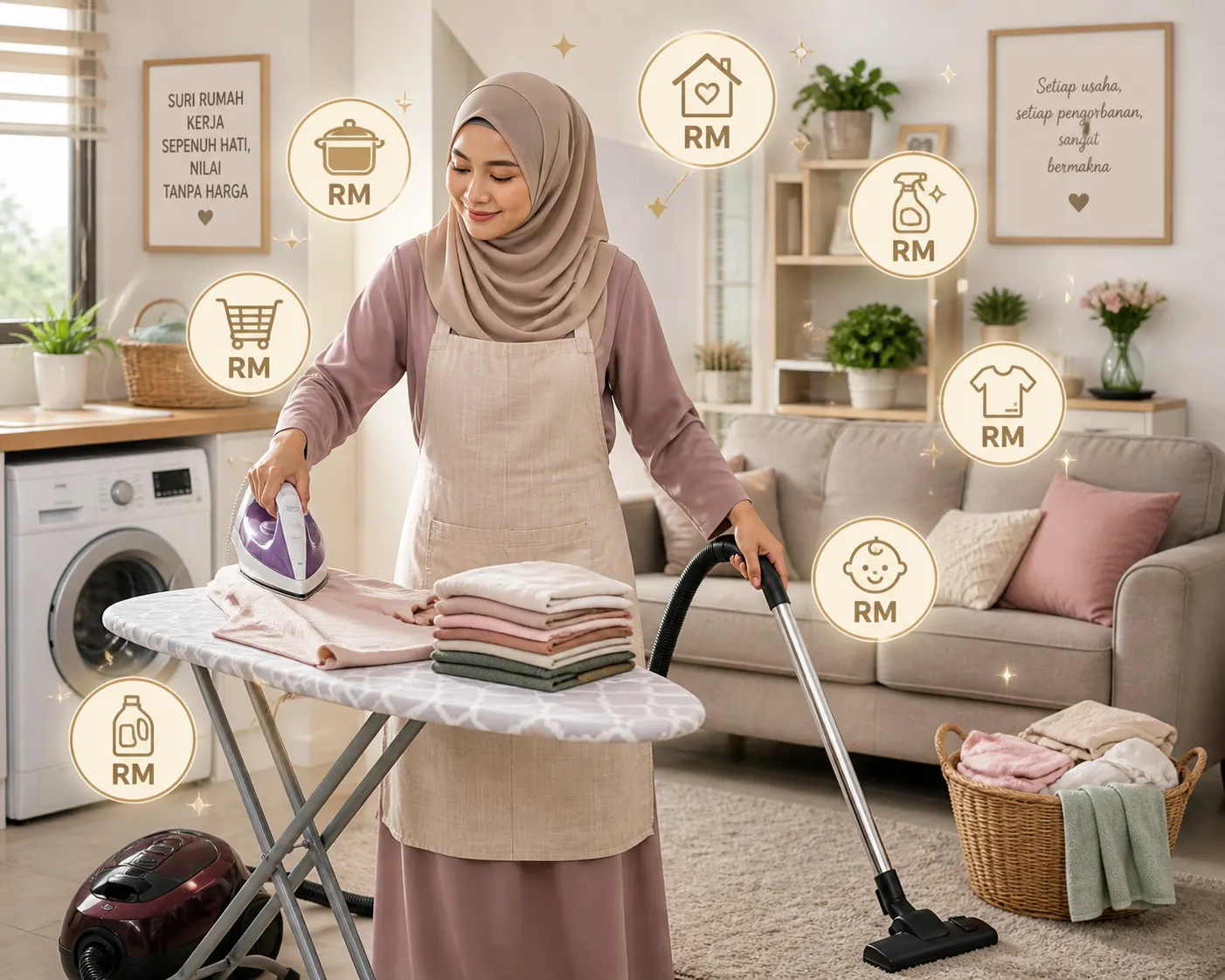 Suri rumah: Bolehkah dikira ‘gaji pekerja’ rumah tangga yang sentiasa berbakti?