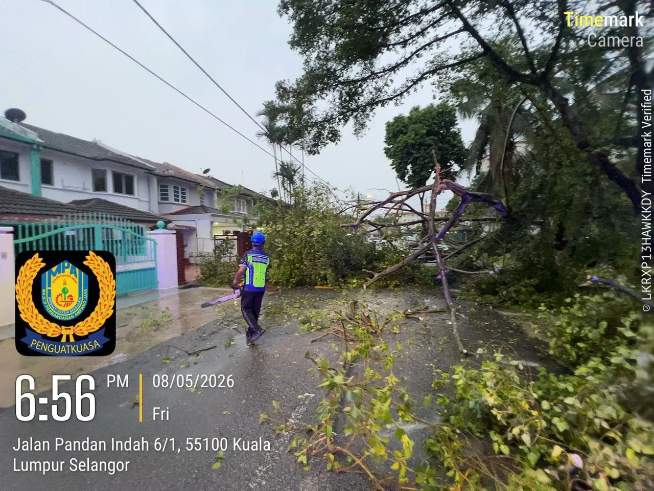MPAJ selesaikan 10 aduan susulan hujan lebat di Lembah Klang