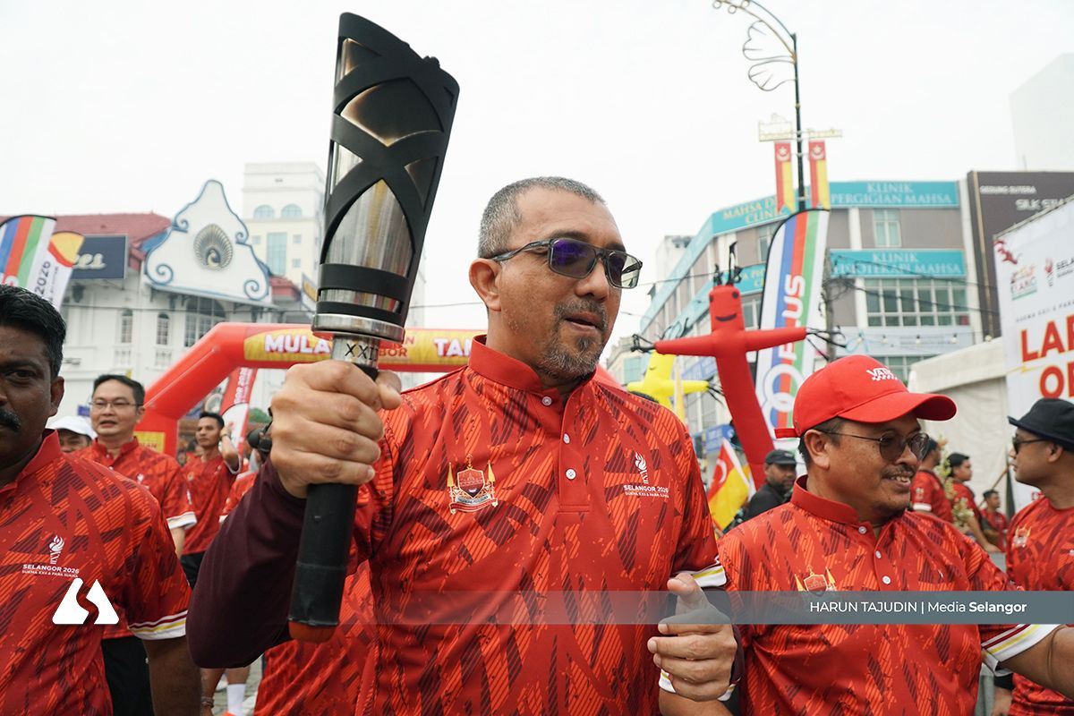 Jelajah larian obor SUKMA tarik lebih 1,300 peserta di Klang