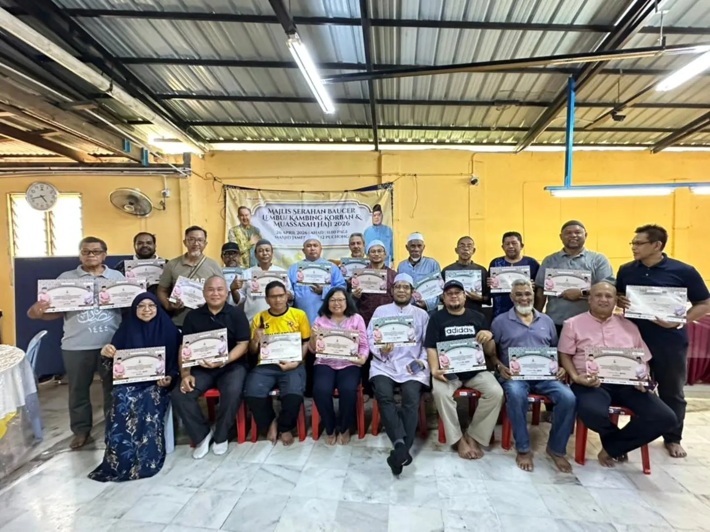 Aidiladha: 13 surau, dua masjid di DUN Kinrara terima lembu, kambing korban
