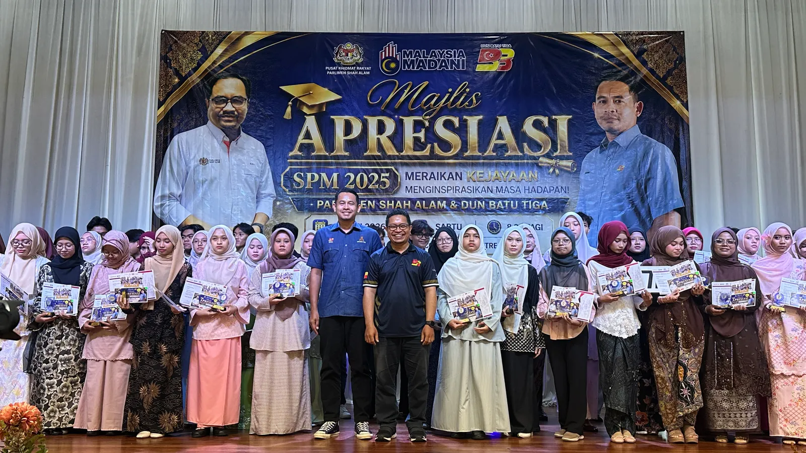 Majlis apresiasi rai 150 pelajar cemerlang SPM dari Shah Alam