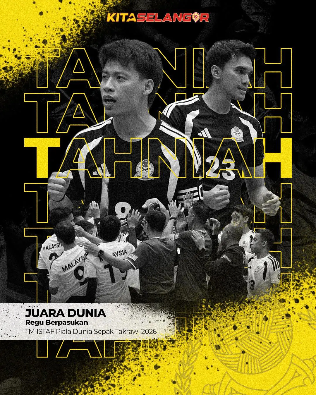 MB puji semangat juang Juara Piala Dunia Sepak Takraw 2026