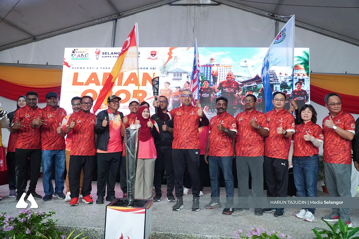 Jelajah larian obor SUKMA tarik lebih 1,300 peserta di Klang