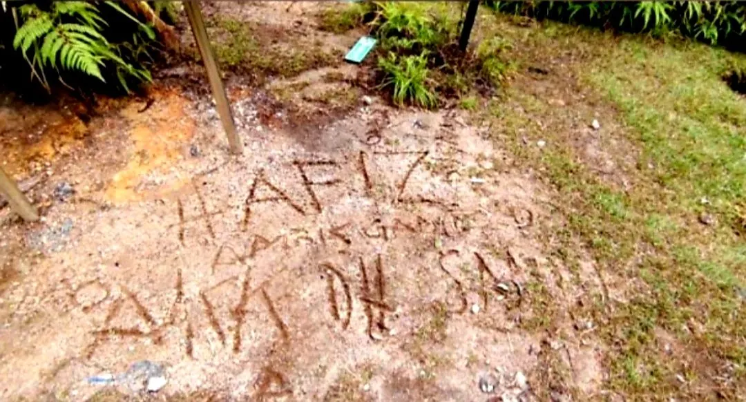 Pendaki hilang: Tulisan di tanah bukti Jaslinda telah sampai puncak gunung