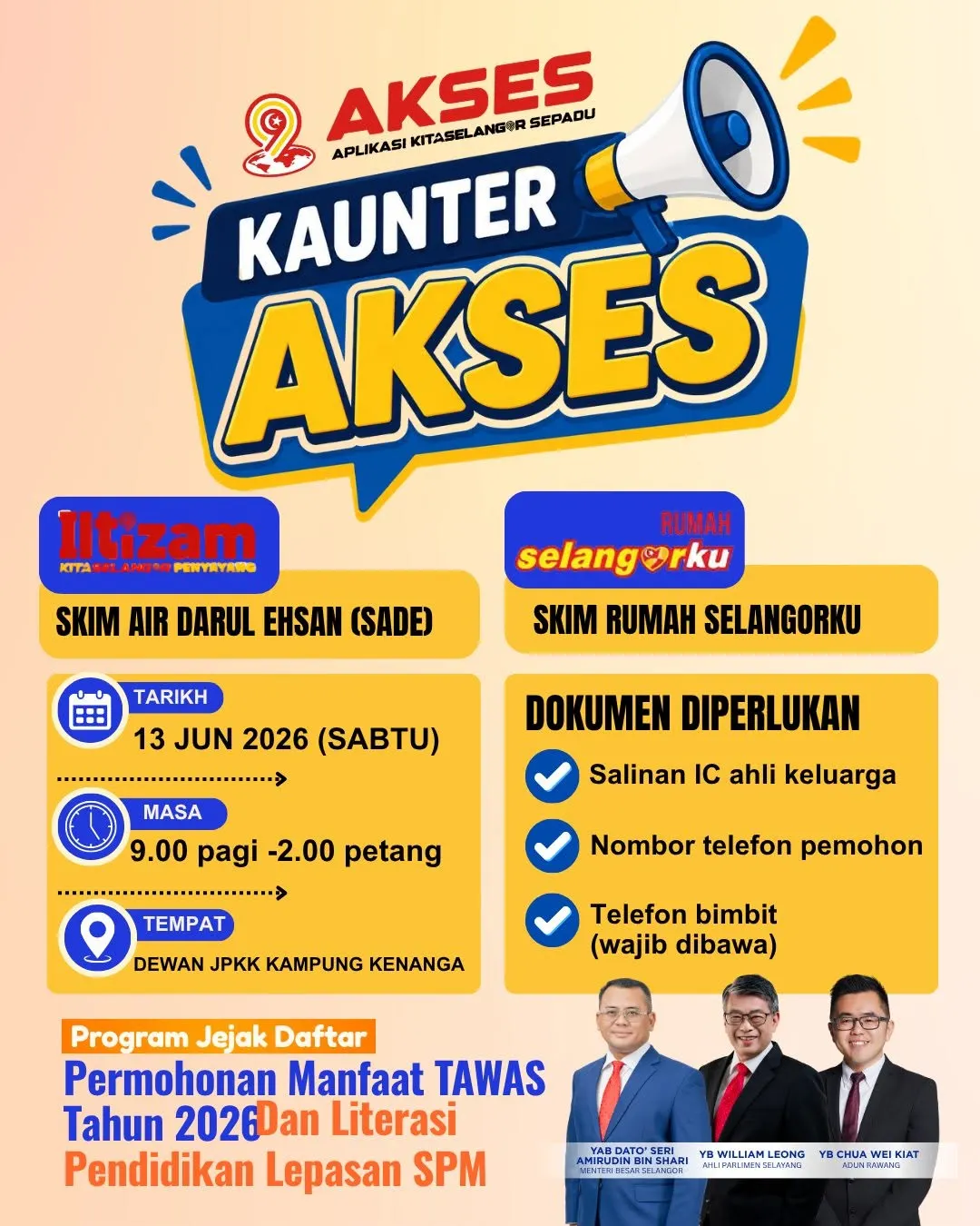 Rawang buka kaunter TAWAS, KDE dan pinjam gajet untuk pelajar
