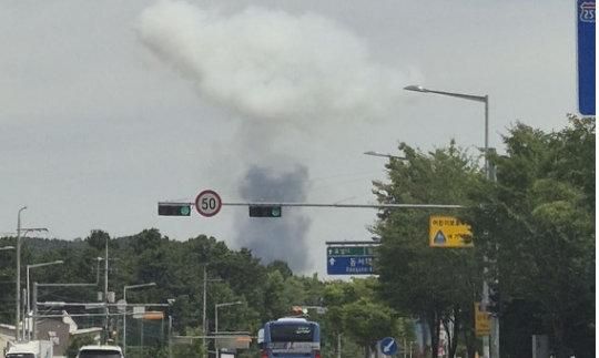 韩国航空工厂爆炸  酿5死2伤