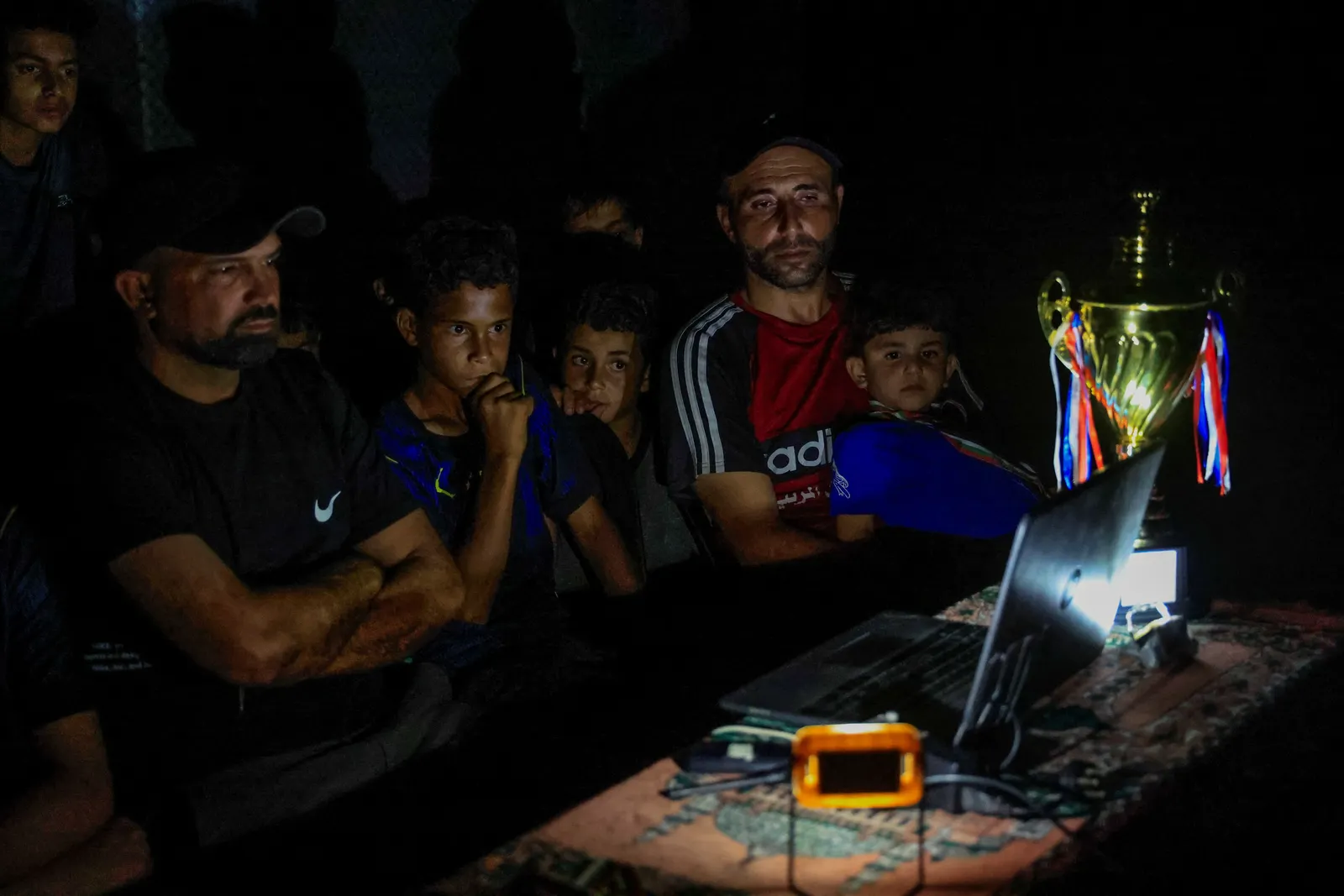 Displaced Gazans watch World Cup from the ruins