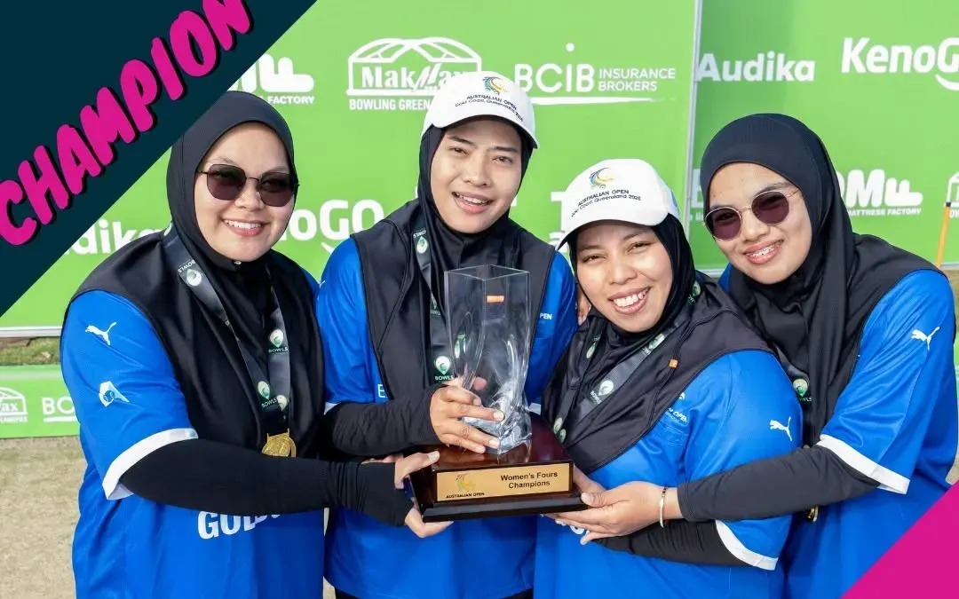 Women’s lawn bowls quartet makes history with maiden Australian Open title