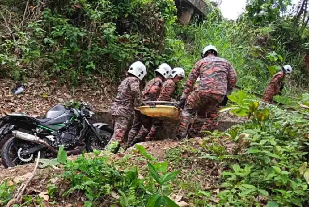 Penunggang motosikal maut terbabas dalam gaung di Gerik