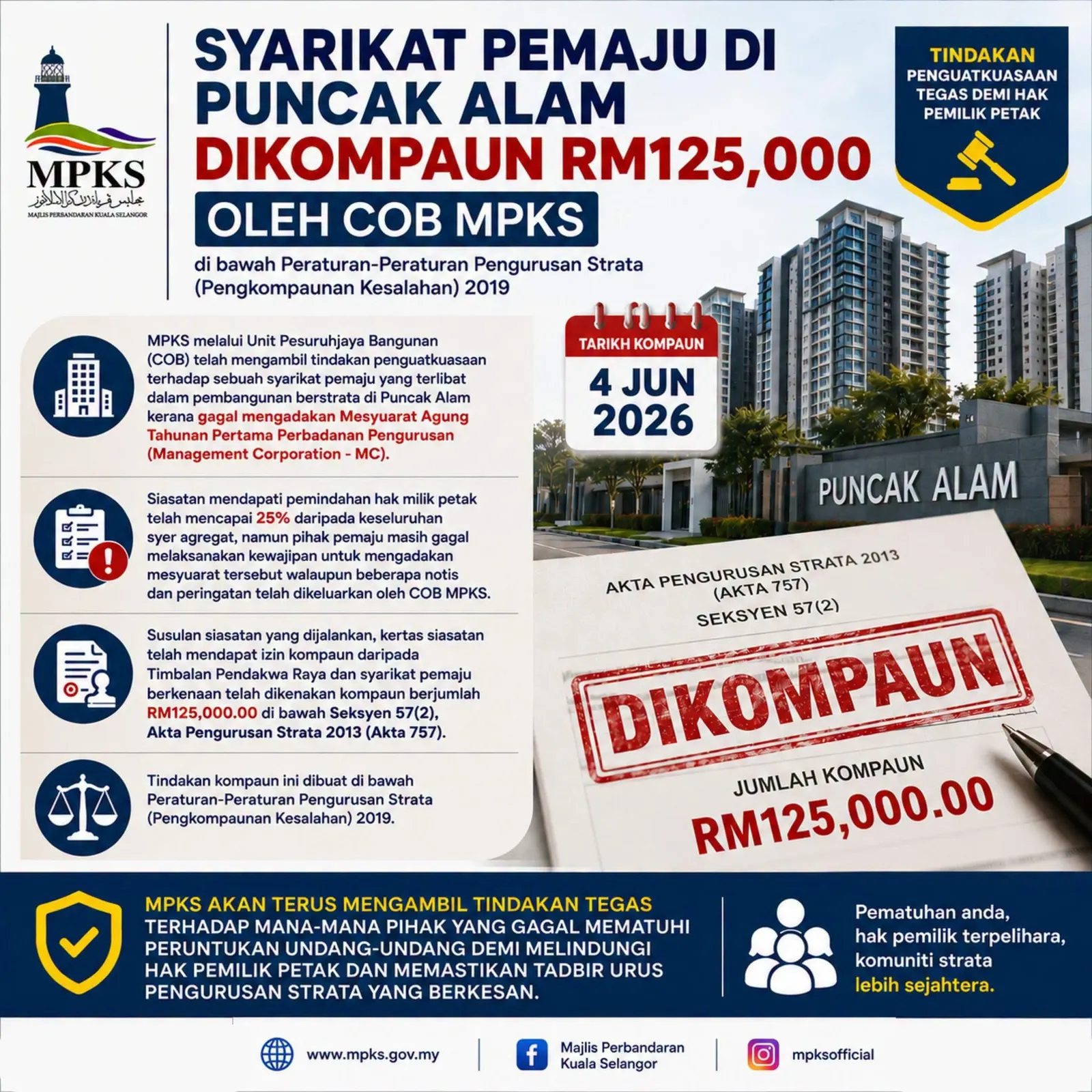 MPKS fines developer RM125,000 for failing to hold first AGM