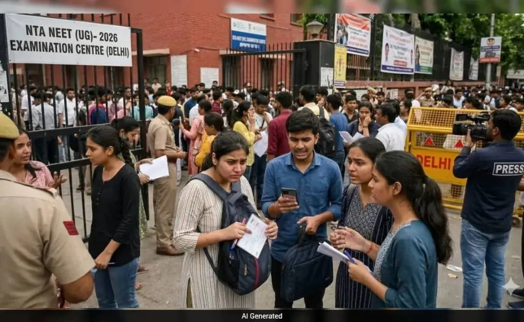 கடும் பாதுகாப்புக்கு மத்தியில் இந்தியாவில் நீட் மறுதேர்வு
