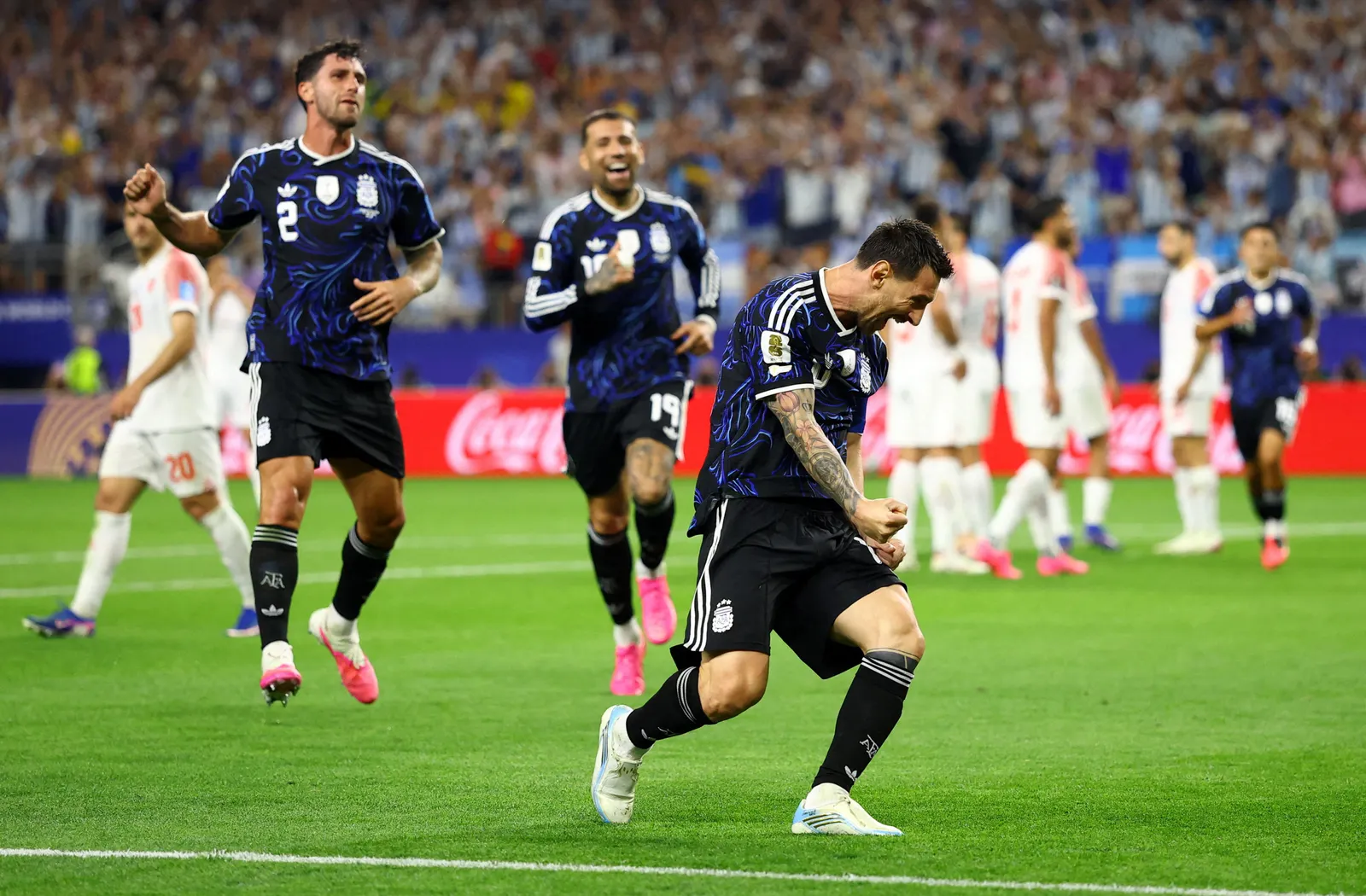 Messi makes World Cup history as Argentina beat Jordan 3-1