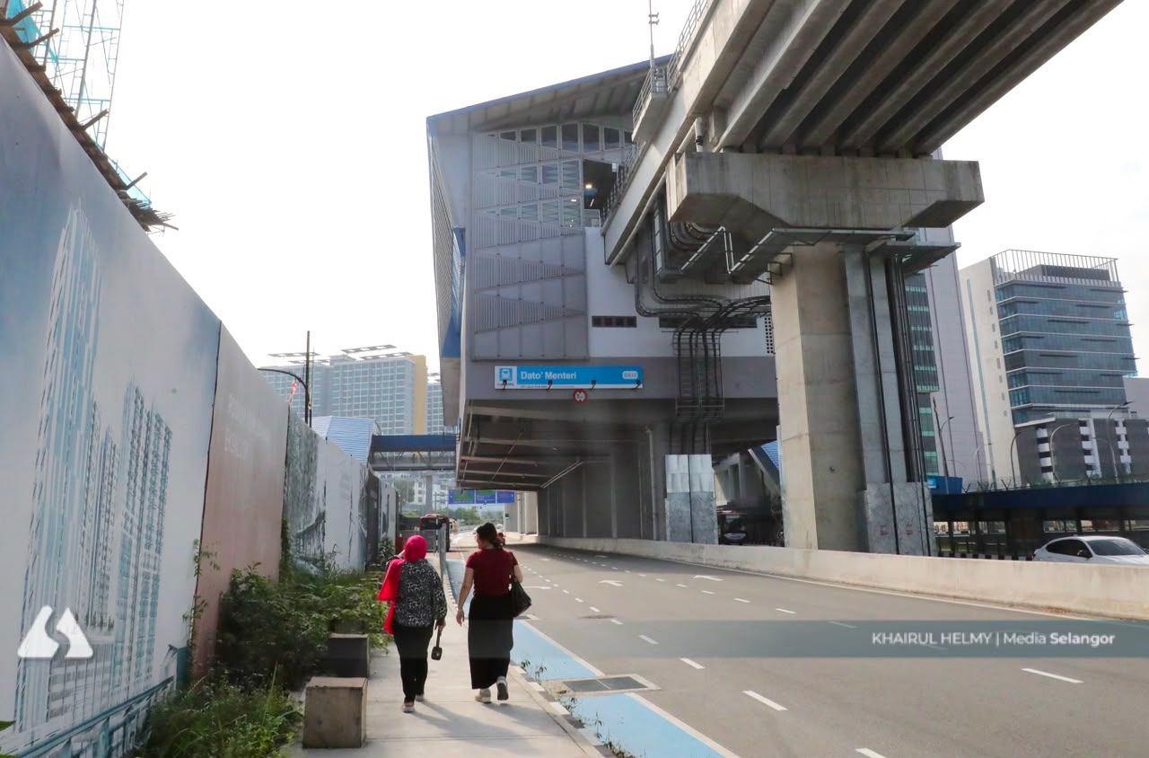 Laluan pejalan kaki hubungkan Stesen LRT3 Dato' Menteri ke Plaza Alam Sentral siap tahun ini