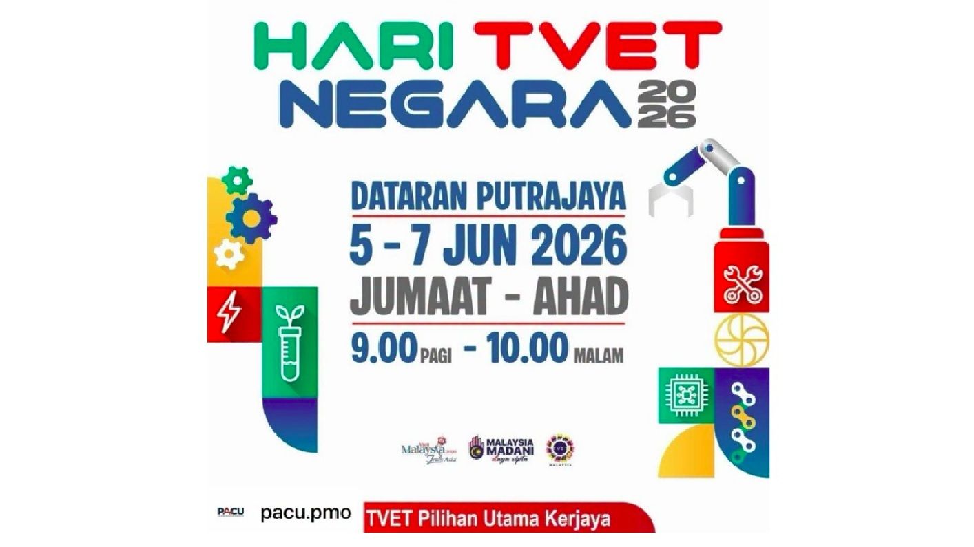 Hari TVET Negara 2026 buka tirai, 3,000 kekosongan kerja ditawarkan