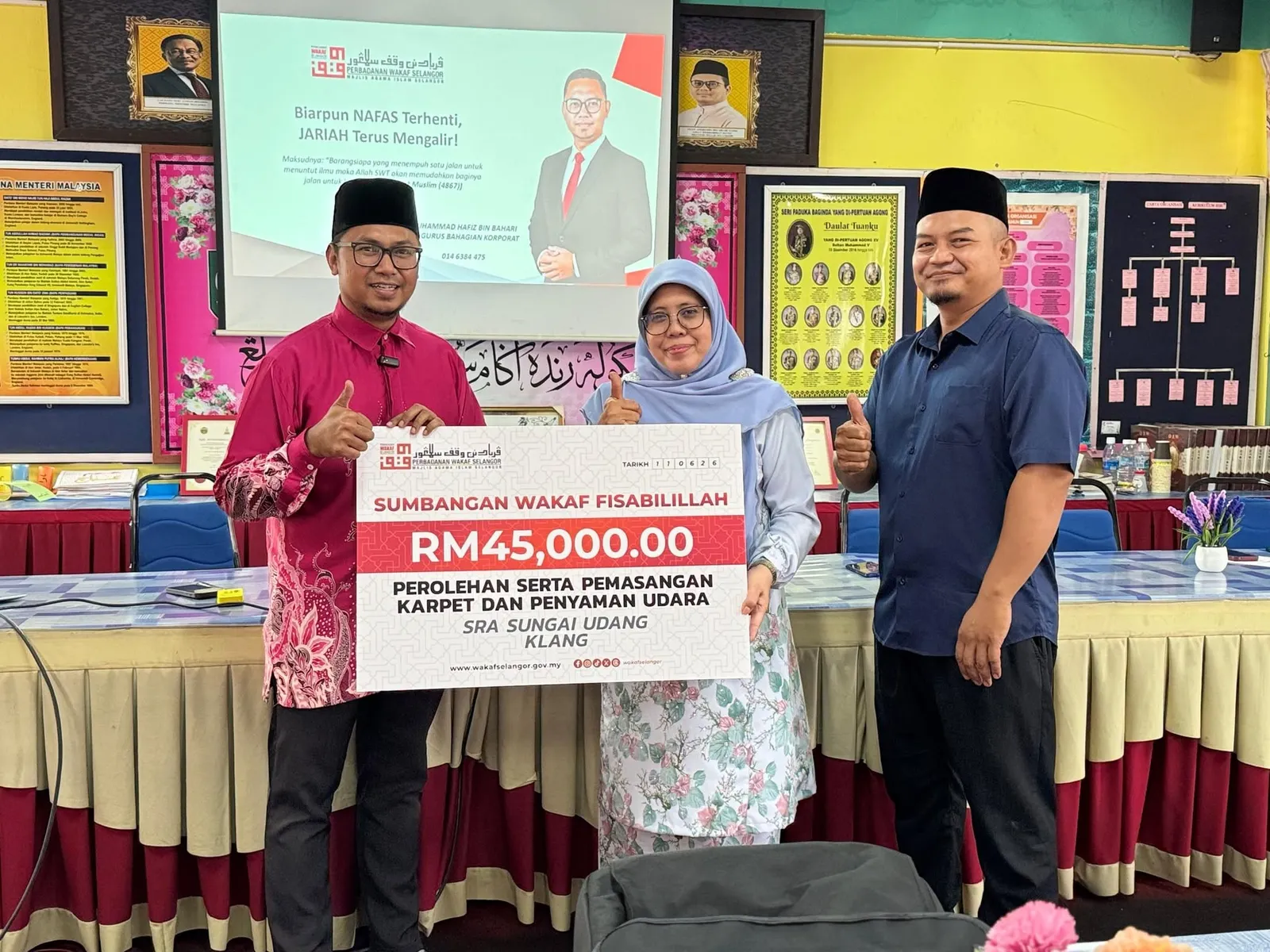 PWS salur RM45,000 naik taraf surau SRA Sungai Udang