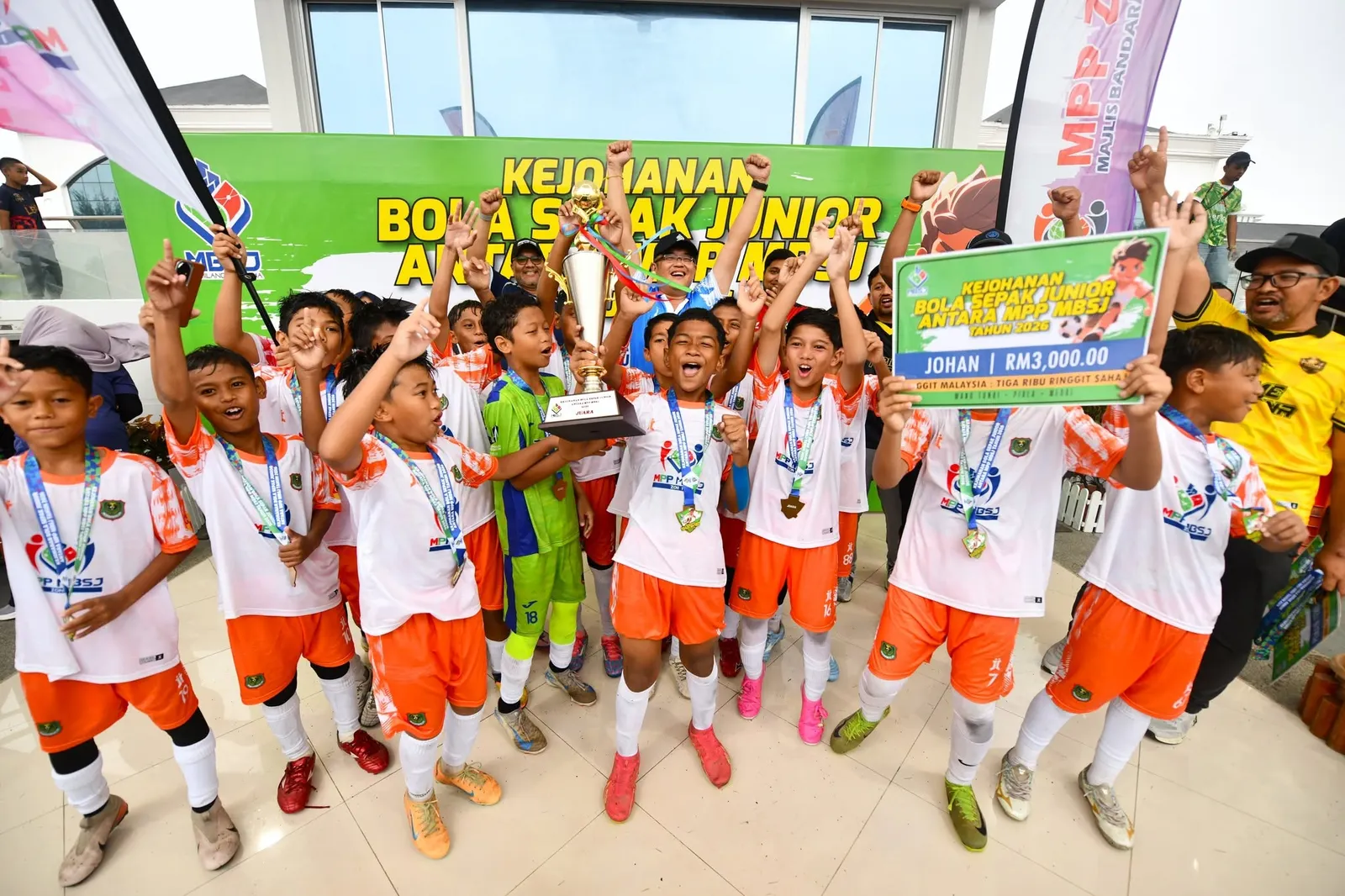 MPP Zon 1 juara Kejohanan Bola Sepak Junior MBSJ 2026