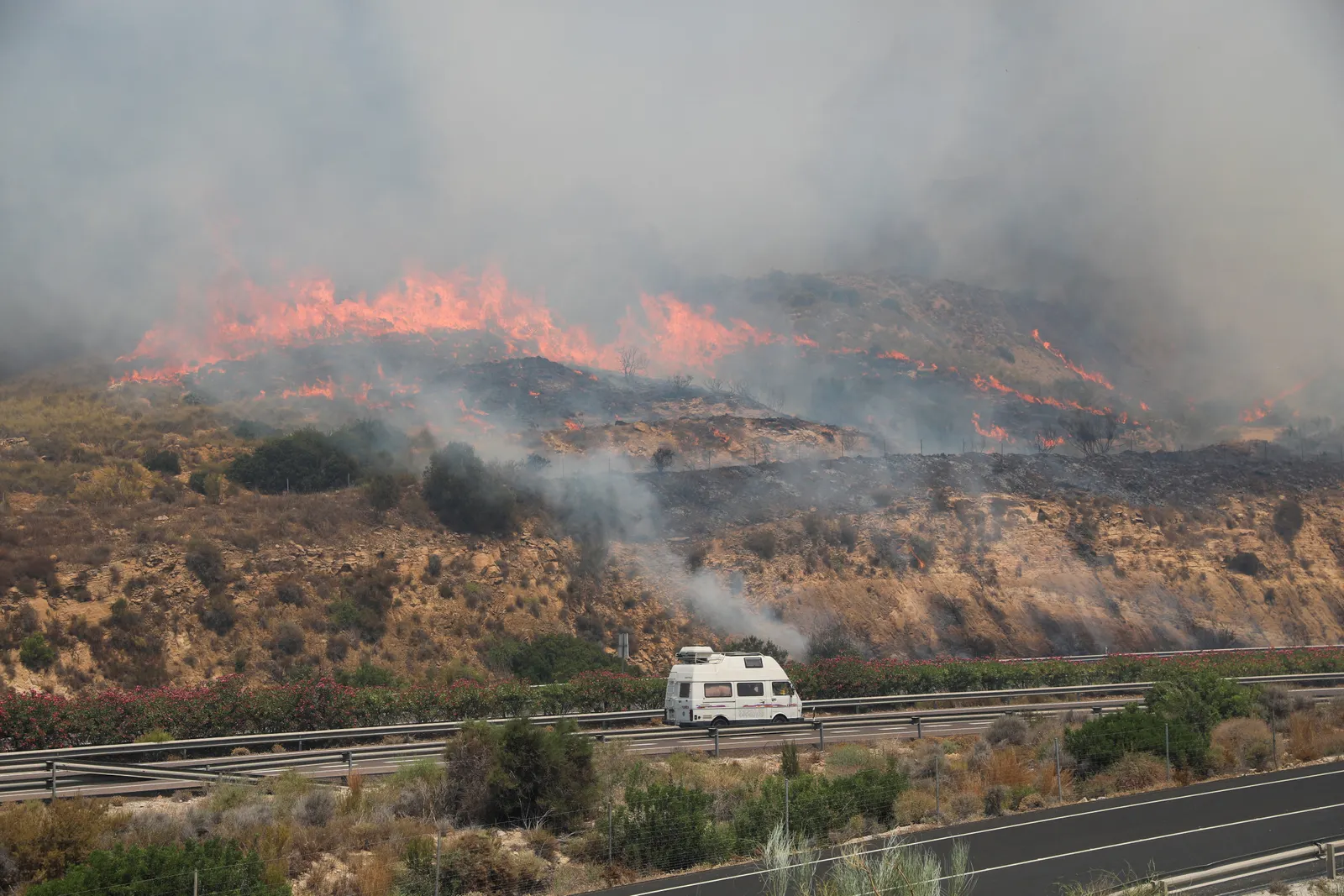Twelve killed as Spain wildfire turns roads into death traps