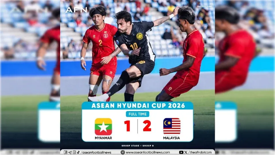 Piala ASEAN: Malaysia tewaskan Myanmar 2-1