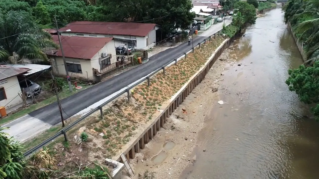 Projek kukuhkan tebing Sungai Rawang siap, elak hakisan berulang