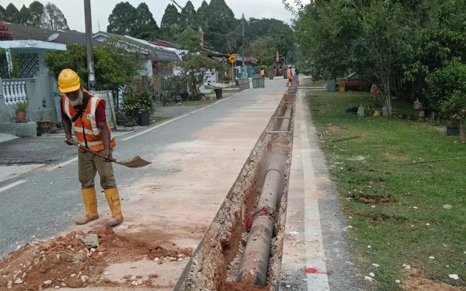 Projek penggantian paip Bukit Lanjan capai hampir 80 peratus, siap sebelum Tahun Baharu Cina