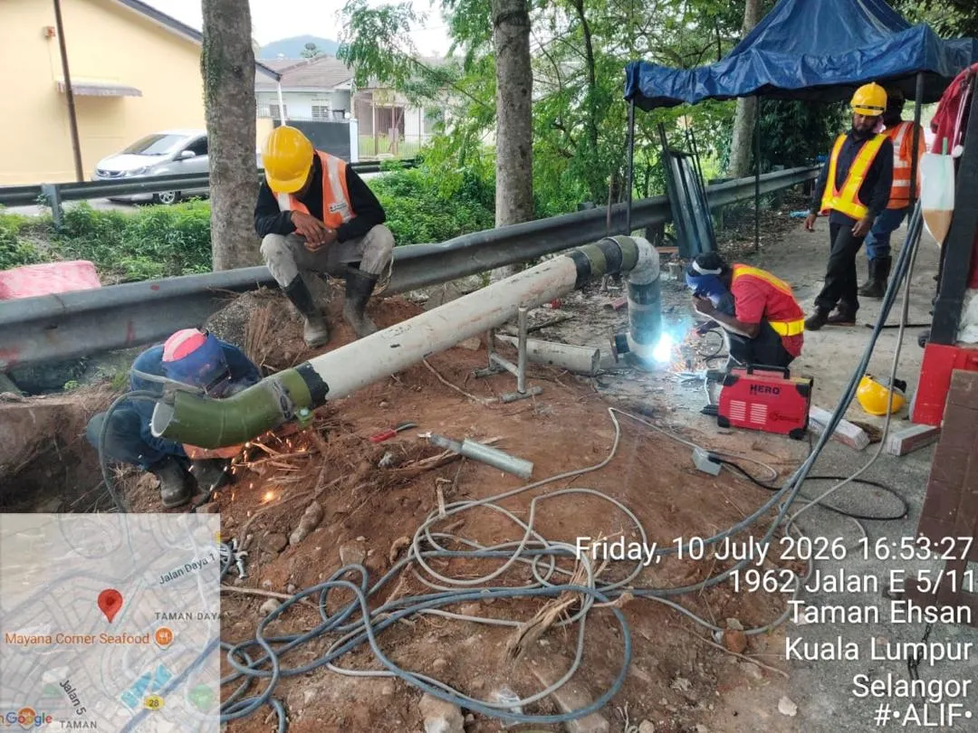 Projek penggantian paip Bukit Lanjan capai hampir 80 peratus, siap sebelum Tahun Baharu Cina