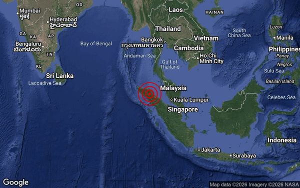 Gempa 5.7 magnitud di Sumatera, gegaran turut dirasai di Selangor