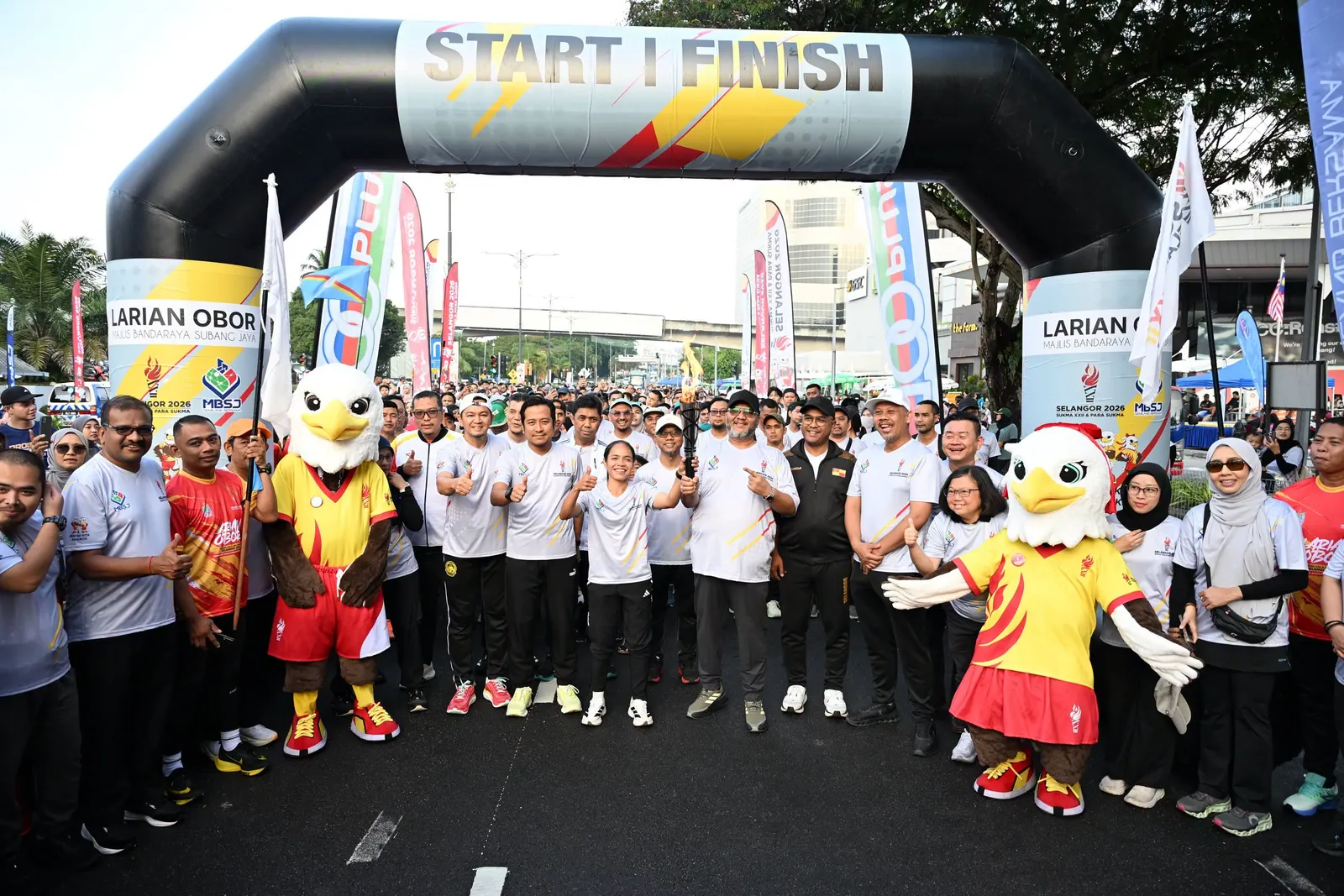 SUKMA 2026 Torch Run continues at MBSJ ahead of Selangor games