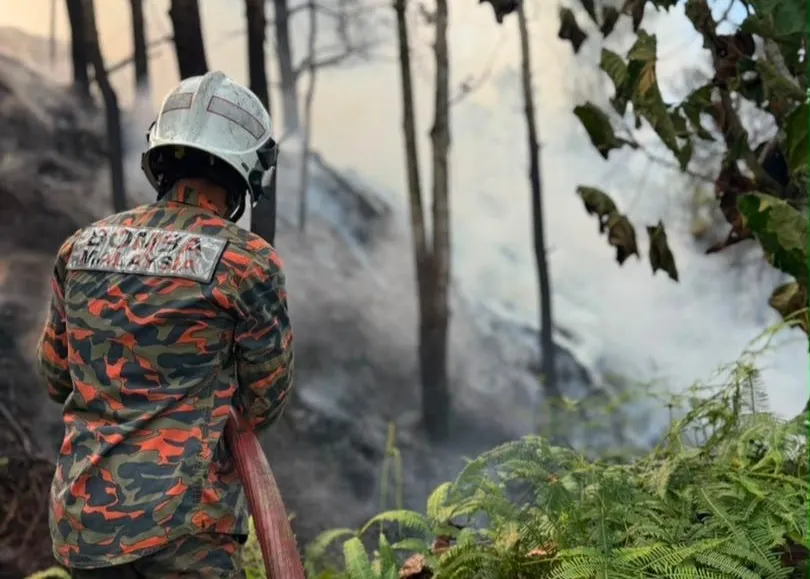 Fire Dept op ends after Bandar Puncak Alam forest blaze successfully controlled