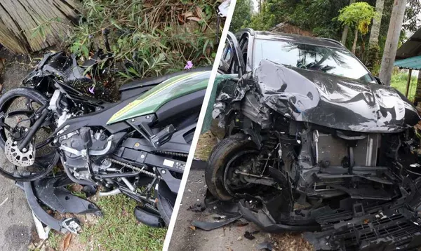 Tiga beranak maut motosikal dirempuh pemandu positif dadah