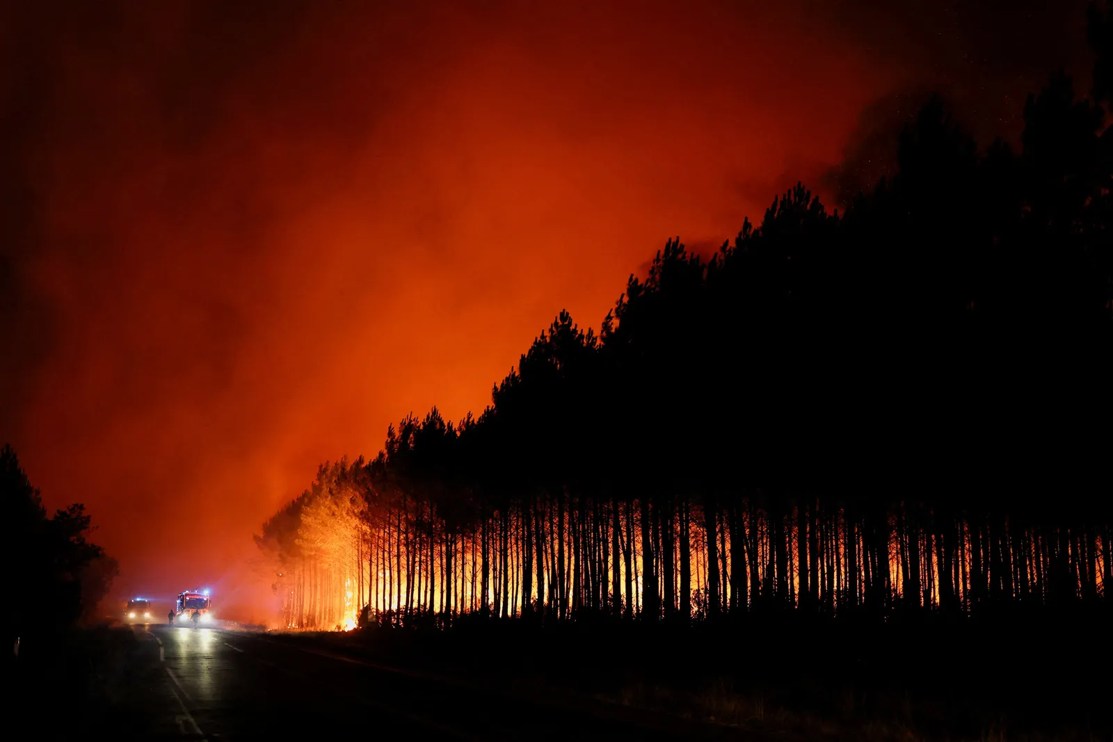 France wildfire displaces thousands as Europe continues to warm