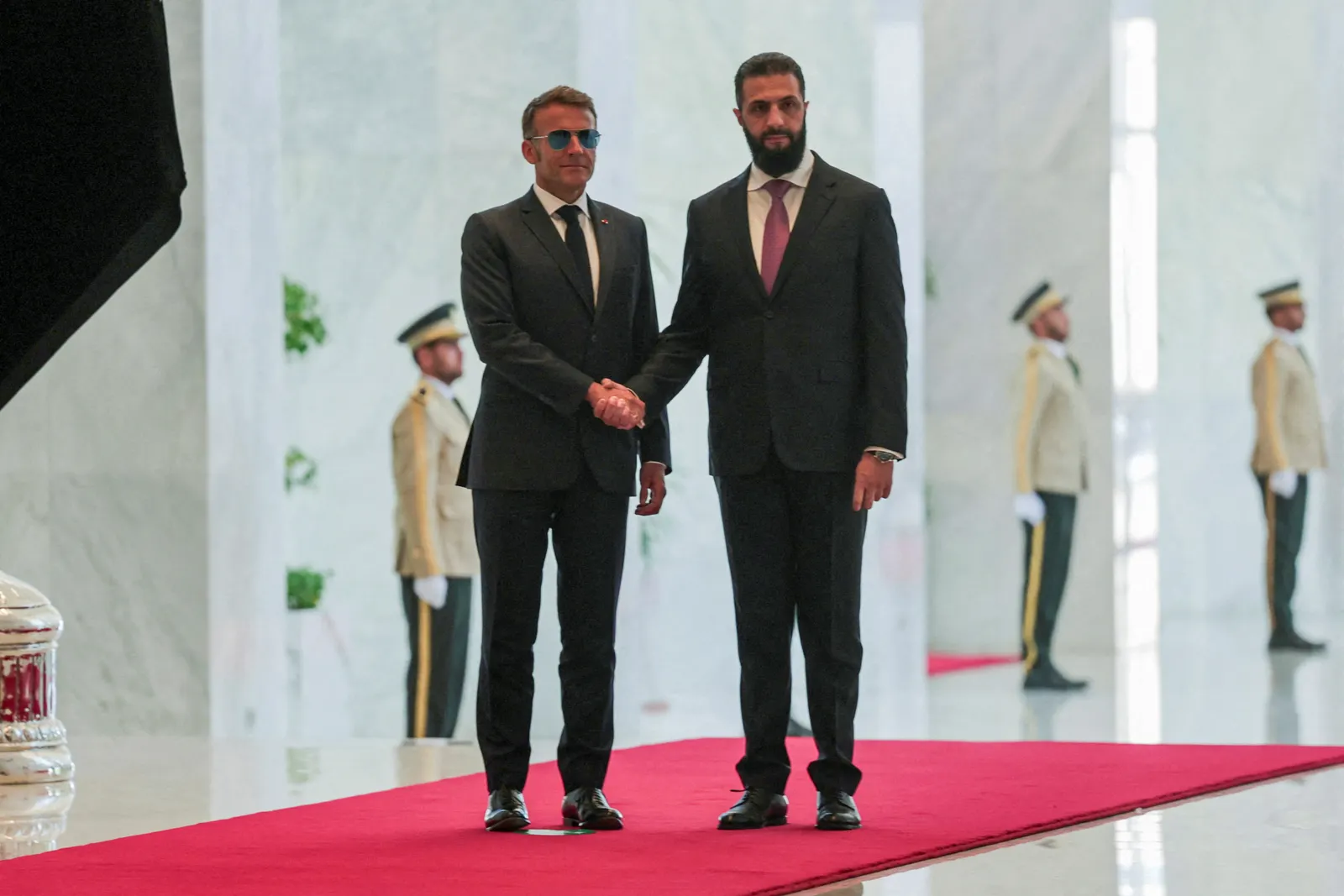 Blasts rock Damascus during Macron’s Syria visit